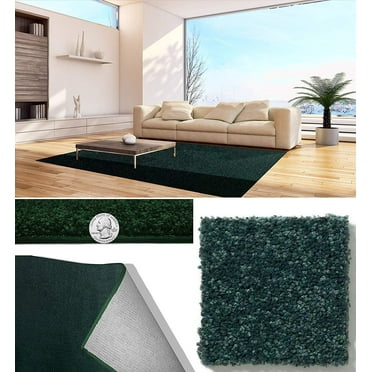 30 oz Soft and Cozy Area Rugs 1/2" Thick Cut Pile Polyester Material. Many Sizes Available (Color: Polo Green )