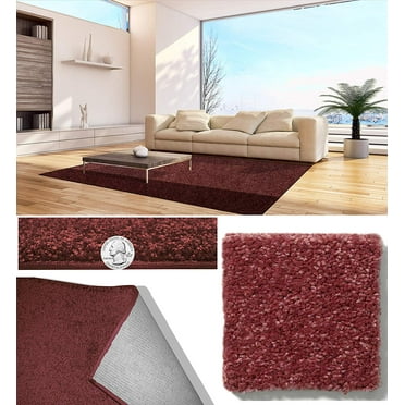 30 oz Soft and Cozy Area Rugs 1/2" Thick Cut Pile Polyester Material. Many Sizes Available (Color: Radiant Orchard )