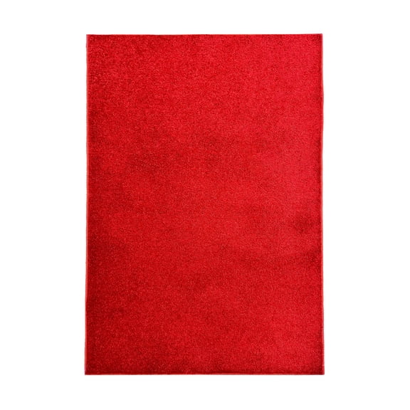 Koeckritz Rugs Dyersburg Real Red Cut Pile Indoor Area Rug, 2' x 3'