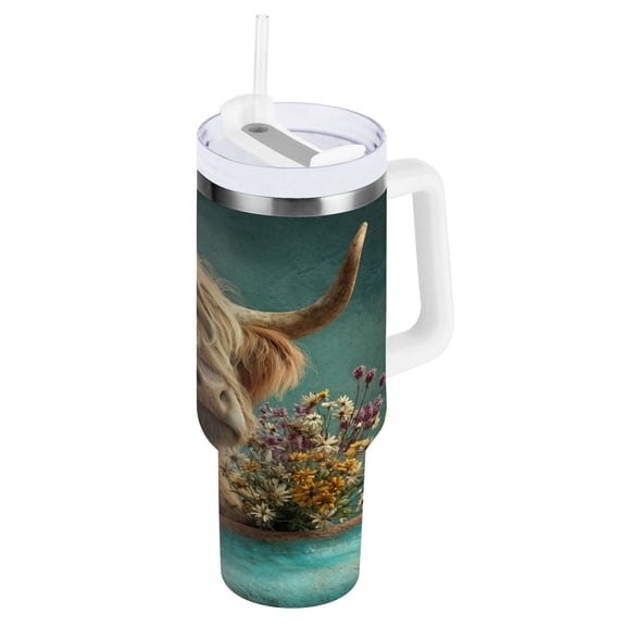 30 oz Stainless Steel Tumbler Vacuum Insulated Leak Proof Stainless Steel Coffee Cup Water Bottles A Gray Calf