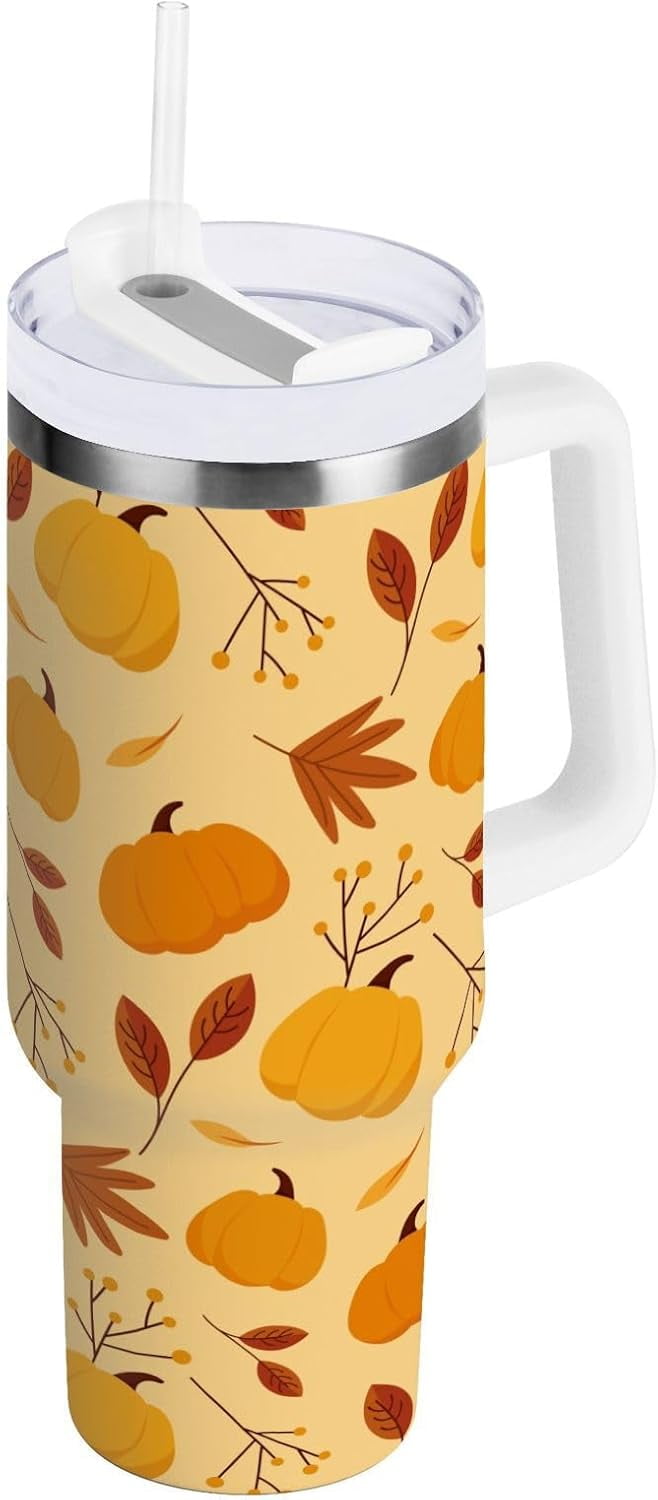 30 oz Tumbler with Handle Lid and Straw Insulated Water Tumbler