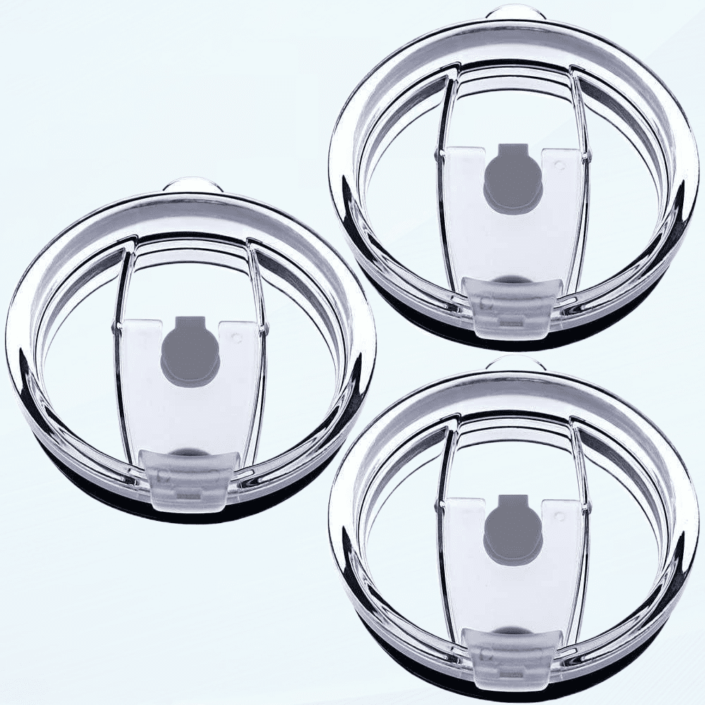 30 oz Tumbler Lids, Fits for YETI Rambler, Ozark Trail, Old Style Rtic and More, 3 Pack Spill