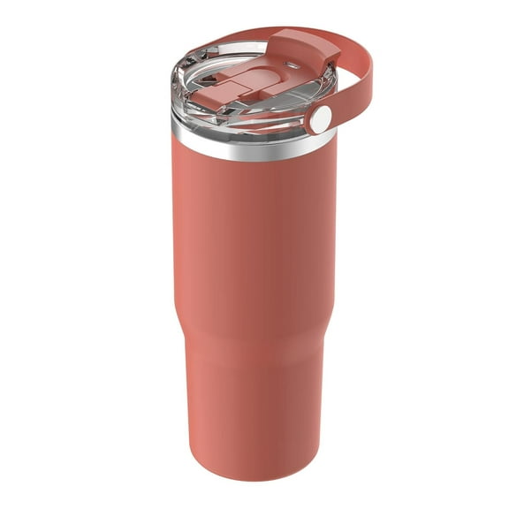 30 oz Vacuum Insulated Tumbler w/Lid & Handle - Apricot