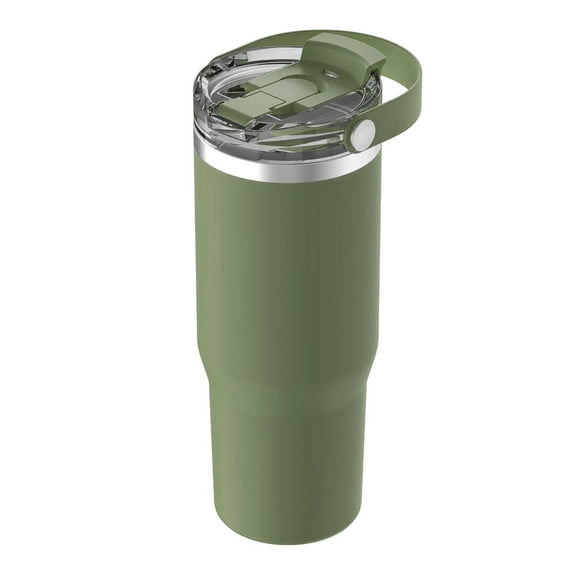 30 oz Vacuum Insulated Tumbler w/Lid & Handle - Green