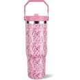 thumbnail image 1 of 30 oz Valentine Tumbler with Lid and Straw, Pink Hearts Tumbler Insulated Coffee Travel Mug Cup Water Bottle Cute Valentine''s Day Gifts for Women Girls Couples Wife Girlfriend, 1 of 7