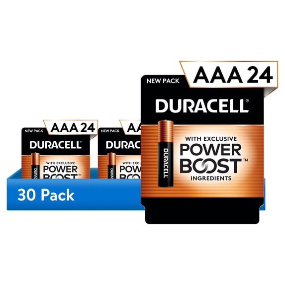 (30 pack) (30 pack) Duracell PowerBoost AAA Batteries, 30 Pack, 720 Count
