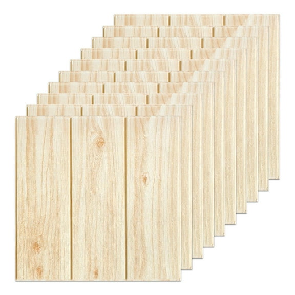 30 pc 3D Self-Adhesive Tile Stone Brick Wall Sticker Soft Foam Panels Waterproof Wood Grain Wall Stickers Home Decoration