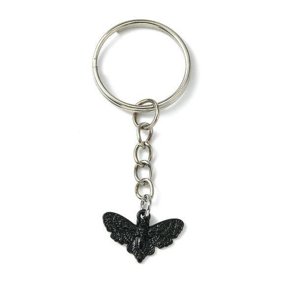 30 pc Alloy Pendant Keychain with Iron Split Key Rings Butterfly 6.4cm Alloy