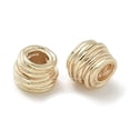thumbnail image 1 of 30 pc Brass Beads Cadmium Free & Nickel Free & Lead Free Wire Round Real 18K Gold Plated 6.5x5mm Hole: 2.5mm, 1 of 2