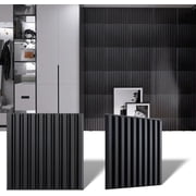 30 pcs 11.8" x 11.8" Slat Wall Panel, 3D Fluted Textured Panel. - Black 29 sq. ft./Box