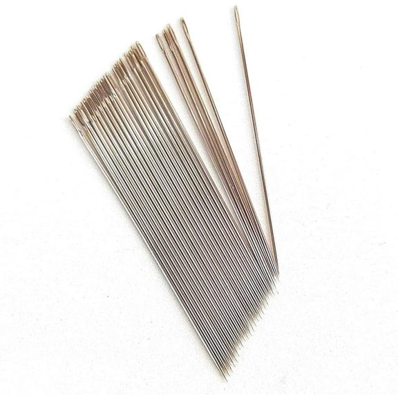 30 pcs. of #8 Hand Sewing Large Eye Sewing Double Long Needles Japanese Quality Sharp Hand Stitching Repair Cloths Crafting Embroidery Craft Hobbies DIY