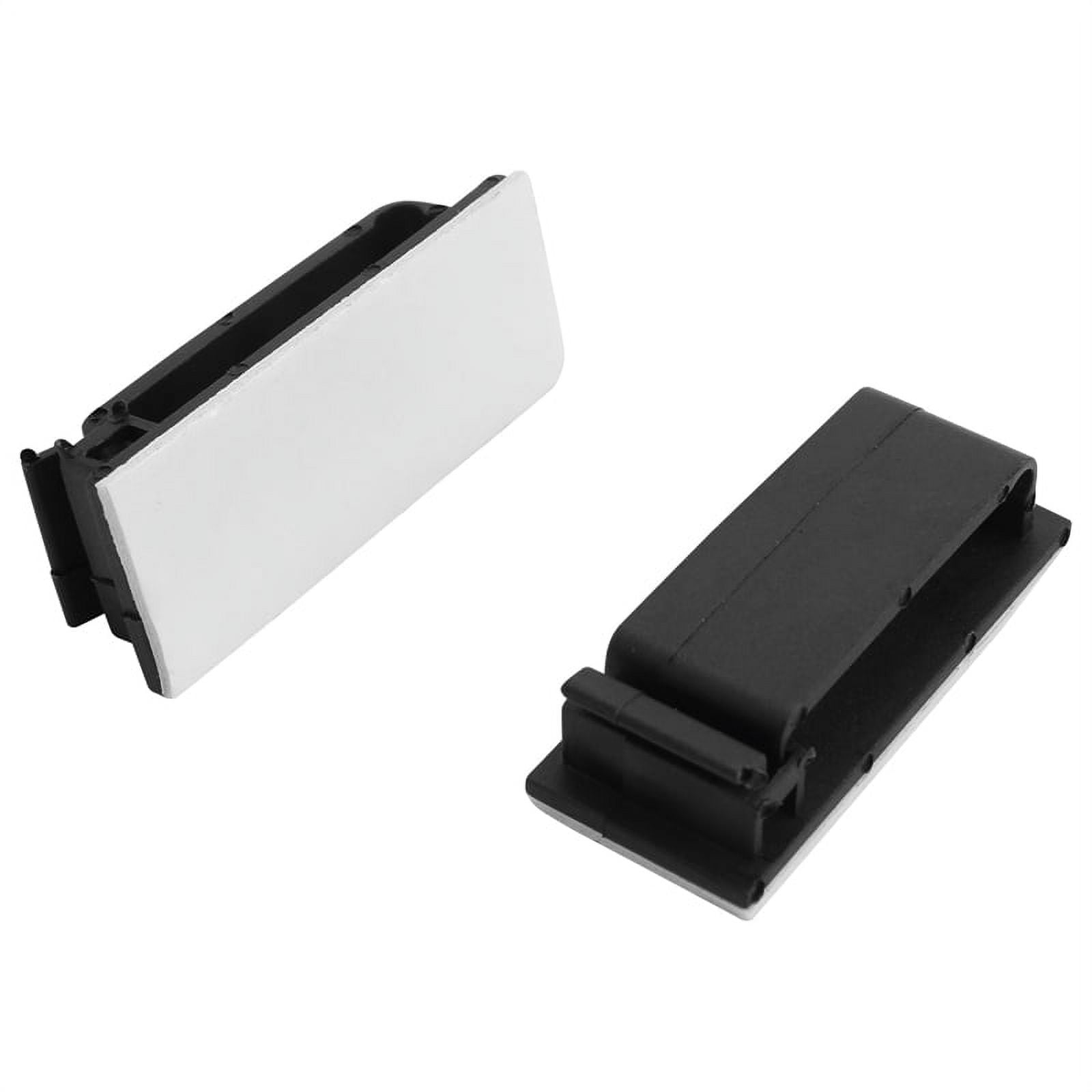 30 pcs. Cable Black, Desk Cable Holder Self adhesive & Cable Hinges