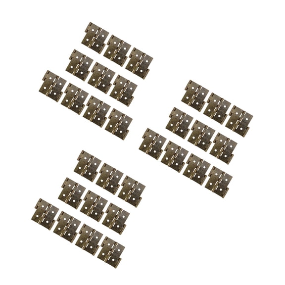 30 pcs Folding Screen Hinges Iron Cabinet Hinges Retro Style Door Hinges