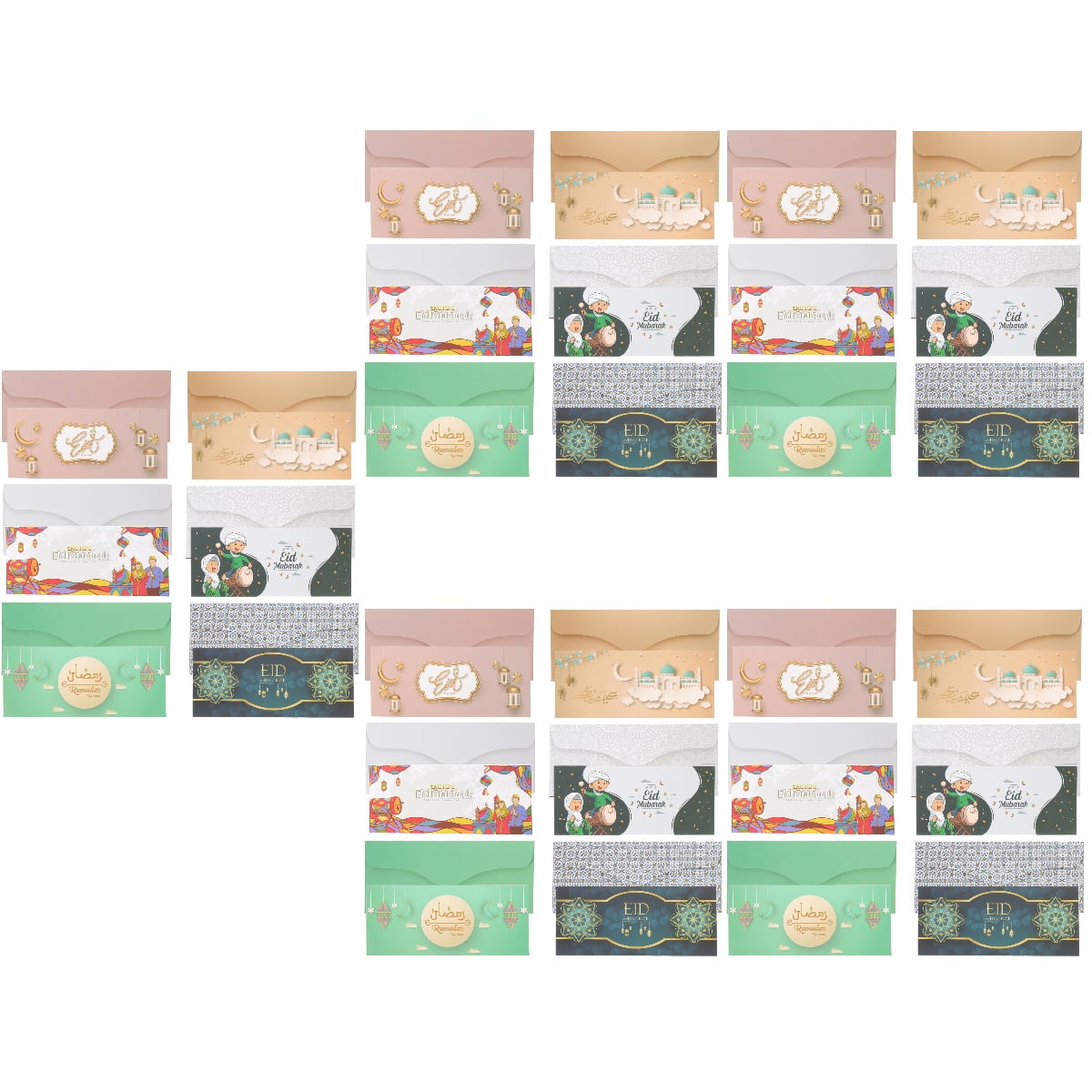 30 pcs Ramadan Paper Envelopes Eid Money Envelopes Eid Gift Card