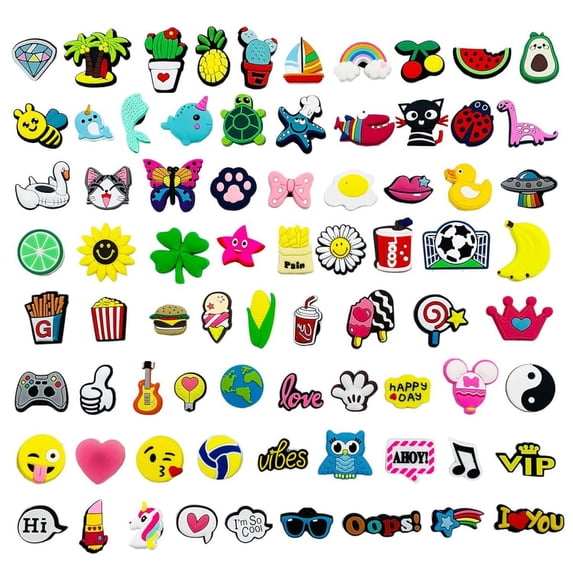 30 pcs Random Different Shoe Charms for Shoe Decoration-