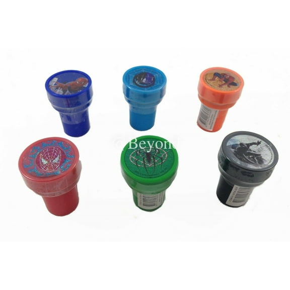 30 pcs Spiderman Self-inking Stamps Stampers Birthday Boys Girls Teen Party Favors