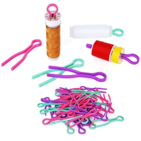 30 pcs Spool Partner Plastic Clips Bobbin Thread Holders Thread Clips Sewing Machine for Thread Spool Organizing Sewing Machine Quilting Supplies Sewing Products (3 Colors)