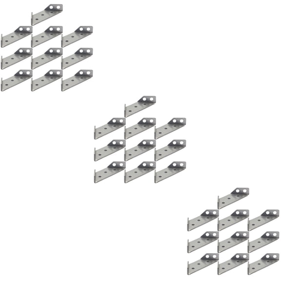 30 pcs Trapezoid Angle Brackets Corner Braces Joint Fasteners Furniture Hardwares