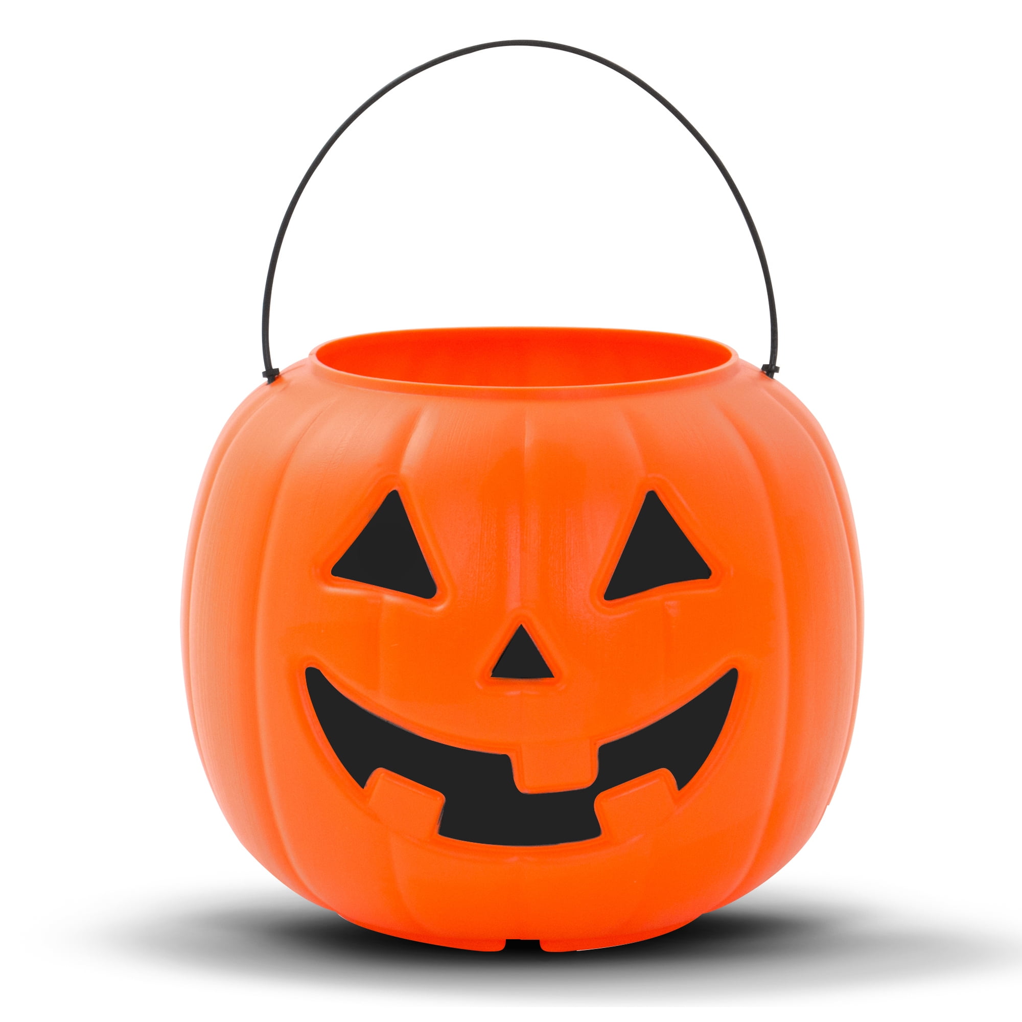 30ct - 8" Orange Pumpkin Pail Halloween Trick-or-Treat Basket, by Way To Celebrate