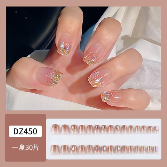30 pieces of colorful wearing nail pads, advanced sense, explosive wearing nail pads, best-selling nail pads, wearable type