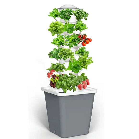 30-pot White Tower Garden Hydroponics Growing System Indoor Smart Garden system