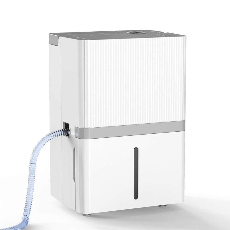 30 pt. 1,500 sq. ft. Commercial Dehumidifier in White, with Negative Ion, Sleep Mode