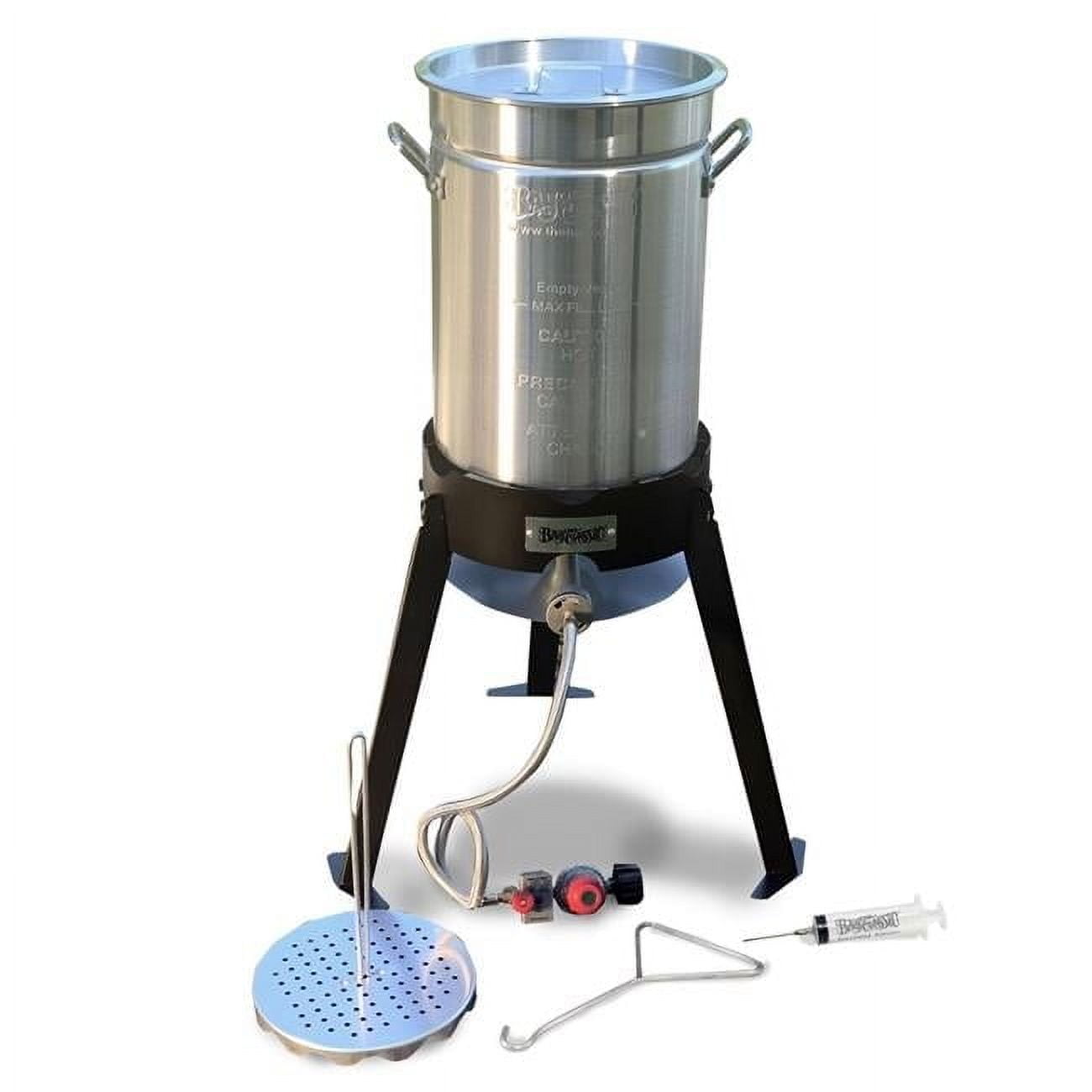 Bayou Classic 30-qt Silver Aluminum Turkey Fryer Kit