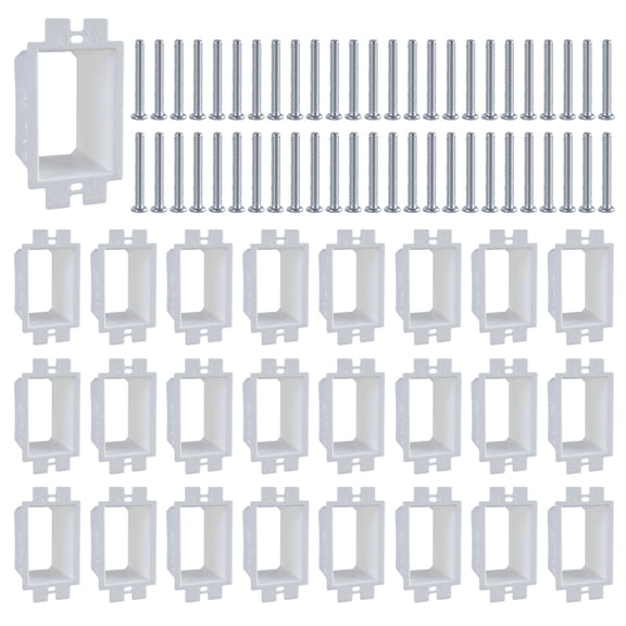 30 set Electrical Outlet Box Extenders Completes with Screws Home Electrical Accessories for 1 Gang Power Switches