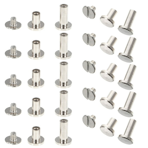 30 sets of Photo Scrapbook Album Book Post Binding Screw Nail Rivet Bolt Alloy Nail Rivet