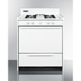 thumbnail image 1 of 30" wide gas range in white with open burners and spark ignition, 1 of 5