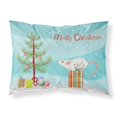 thumbnail image 1 of 30 x 0.15 x 20.5 in. White Domestic Mouse Merry Christmas Fabric Standard Pillowcase, 1 of 1