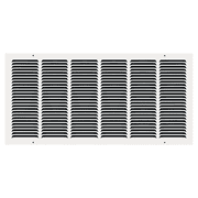 30" x 14" TruAire White Steel Wall Return Air Grille