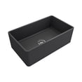 thumbnail image 1 of 30 x 18 Inch Crestwood Farmhouse Sink, Charcoal Fireclay Kitchen sink, Single Bowl Apron Front, Plain Farm sink, 1 of 7