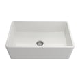 thumbnail image 1 of 30 x 18 Inch Fireclay Kitchen Sink, Farmhouse Sink, White Fireclay Kitchen sink, Rectangle Single Bowl Apron Front, Plain Ceramic Farm sink, 1 of 8