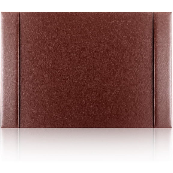 30 x 18 Inch Leather Desk Pad Protector with Side Rails, Executive Office Desk Mat for Home Workspace, Writing Surface, Mouse & Keyboard Pad, Elegant Gift for Men Dad Husband