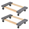 thumbnail image 1 of Pack of 2 Moving Dolly, Heavy Duty Mover, 30” x 18”Furniture Dolly Cart with 4 Wheels and Carpet End for Garage, Workshop, Office and Home, 1000 Lbs Capacity, 1 of 5