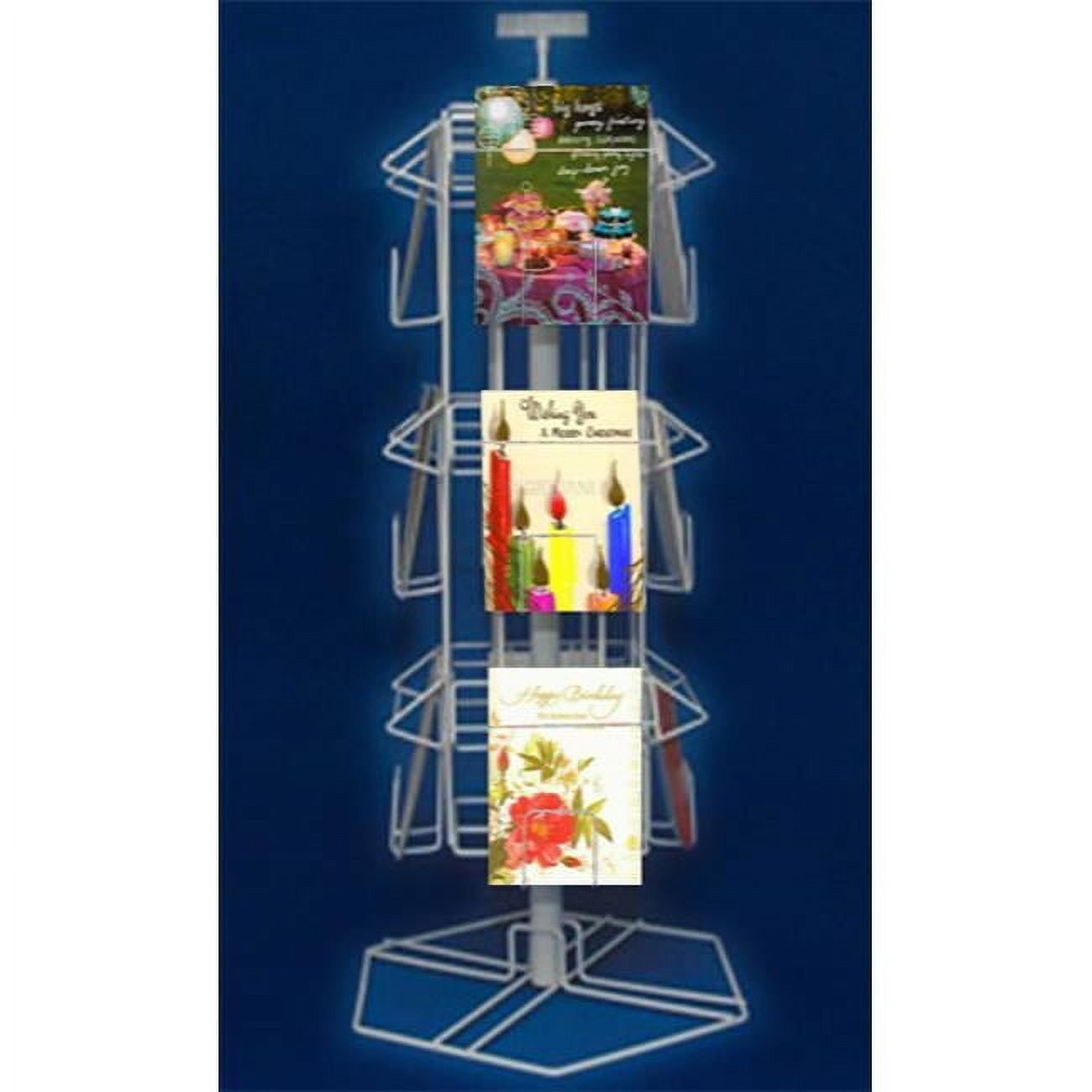 30 x 18 in. 12 Pocket Card Display, White
