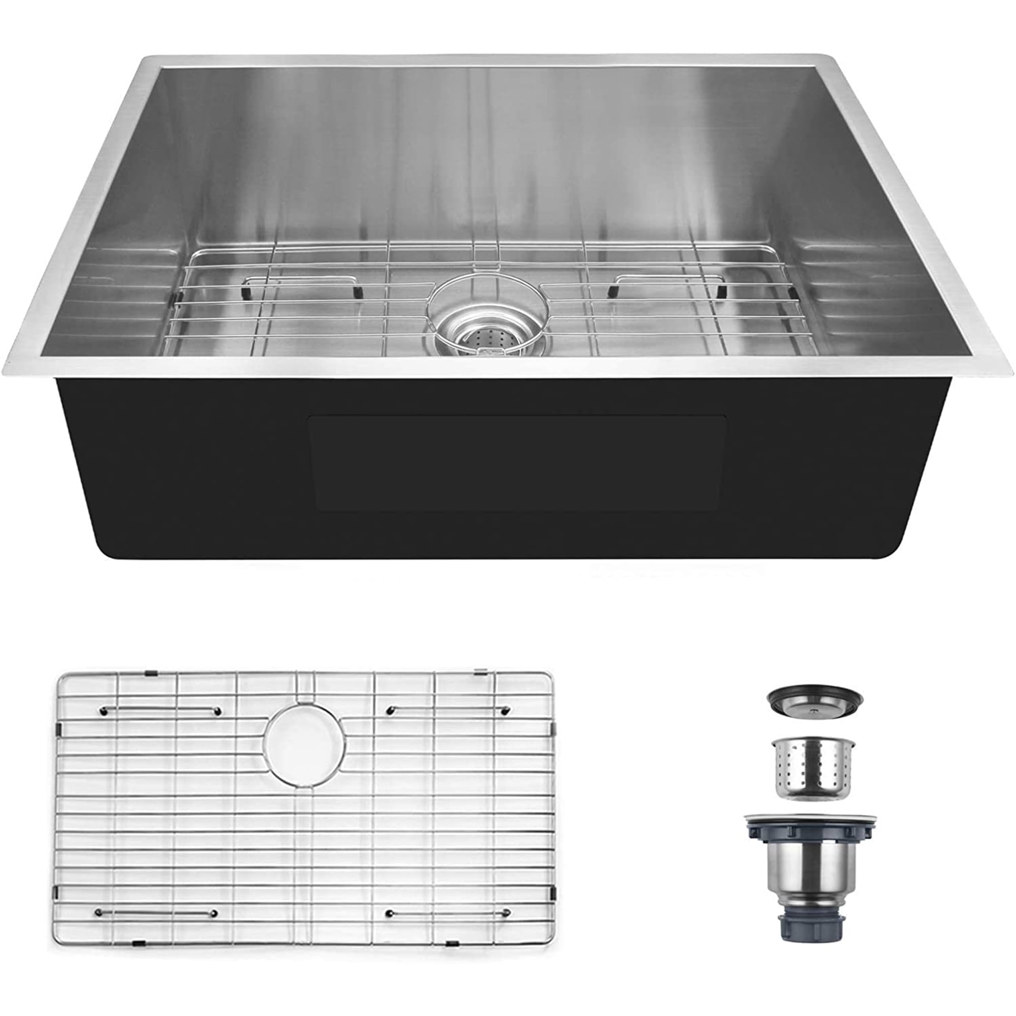 30" x 18" x 9" Kitchen Sink Stainless Steel Undermount Single Bowl Sink