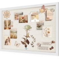 XIBUFE 2026 New Cork Board Bulletin Board Rectangle Frame Hanging Pin ...