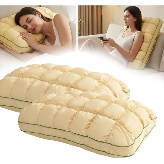 30" x 20" Pineapple-Shaped Pillow - Soft and Supportive Decorative Cloud-Like Pillow with Fluffy Down Alternative Filling for Sofa, Bed, or Floor(1Pcs, B)