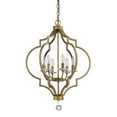thumbnail image 1 of 30 x 21.25 x 21.25 in. Peyton 6-Light Raw Brass Chandelier with Crystal Accents, 1 of 1