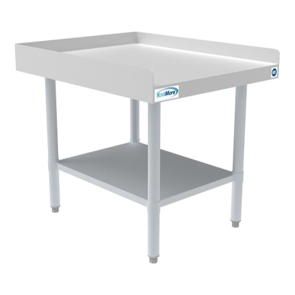 30" Heavy-Duty Stainless Steel Equipment Stand with Adjustable Galvanized Undershelf