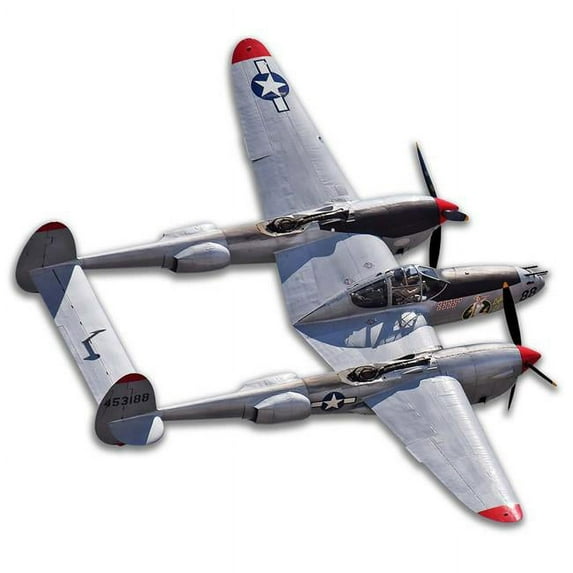 30 x 27 in. P-38 Lightning Cut - Out Metal Sign