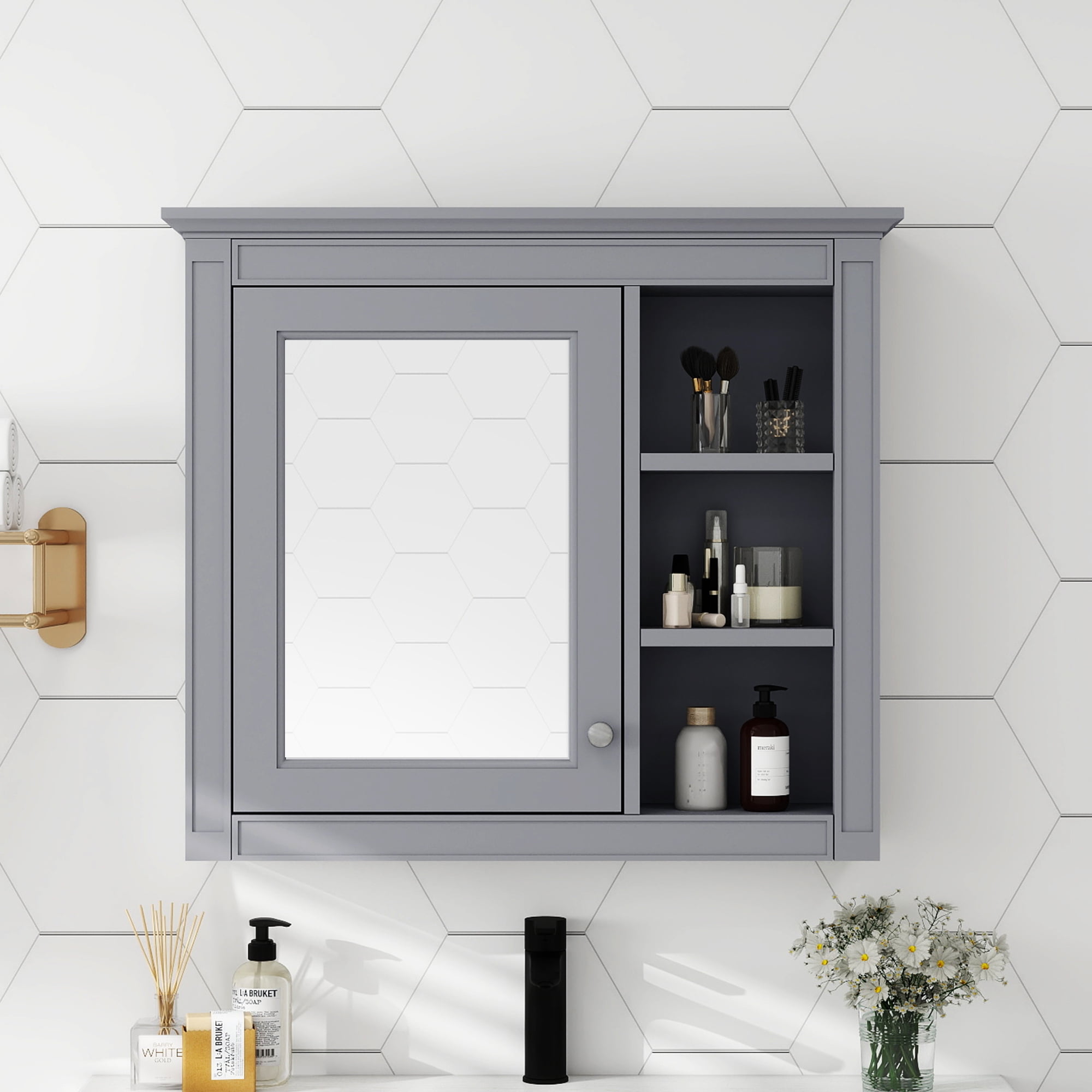 30'' x 28'' Wall Mounted Bathroom Storage Modern Bathroom Wall