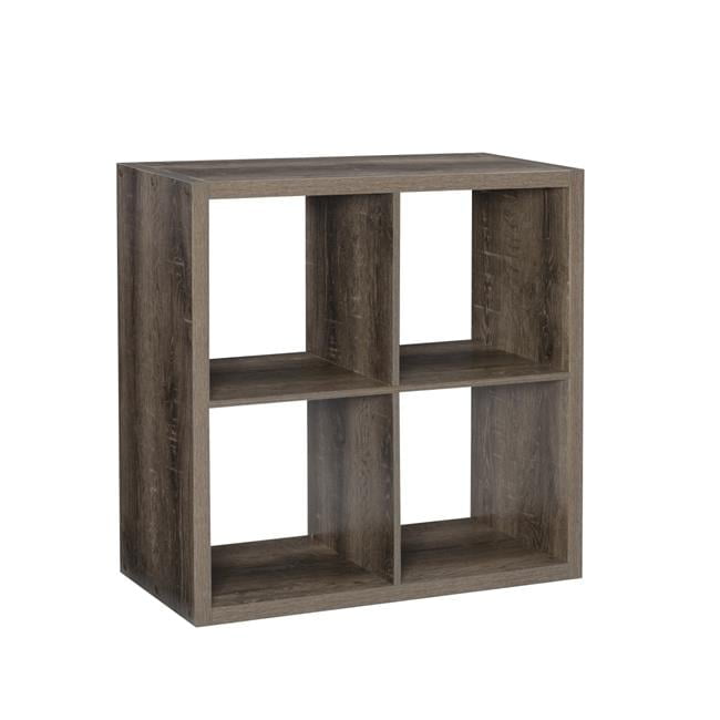 Transitional Galli 4-Cube Grey Storage Cabinet