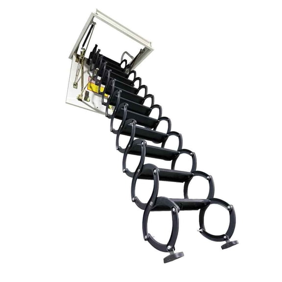 30" x 30" Opening Size Attic Ladder | 9.810 ft Ceiling Height