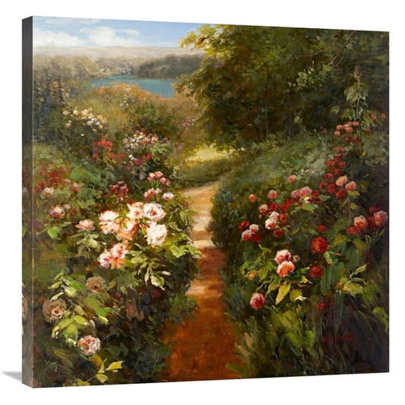 30 x 30 in. Beautiful Path Art Print - K. Adams