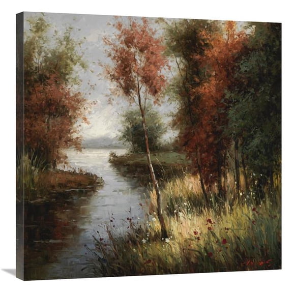 30 x 30 in. River Banks First Ray Art Print - Cheirns