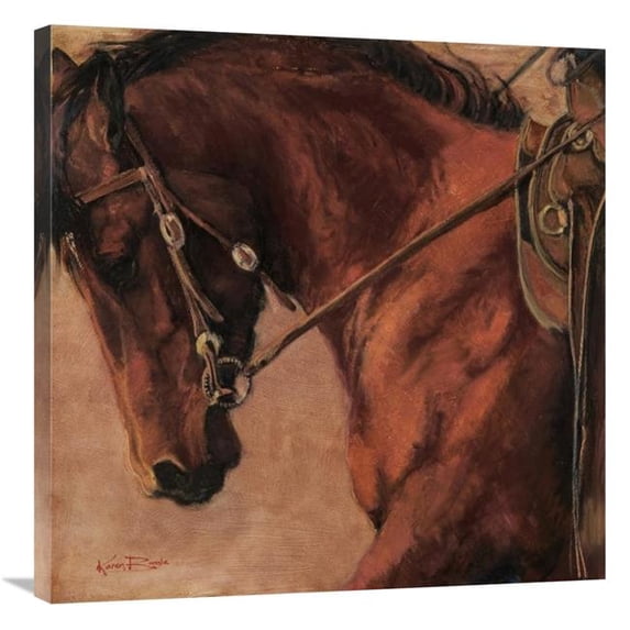 30 x 30 in. Winter Workout Art Print - Karen Bonnie