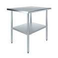 thumbnail image 1 of 30" x 36" Stainless Steel Work Table with Undershelf Food Prep NSF Utility Work Station, 1 of 9